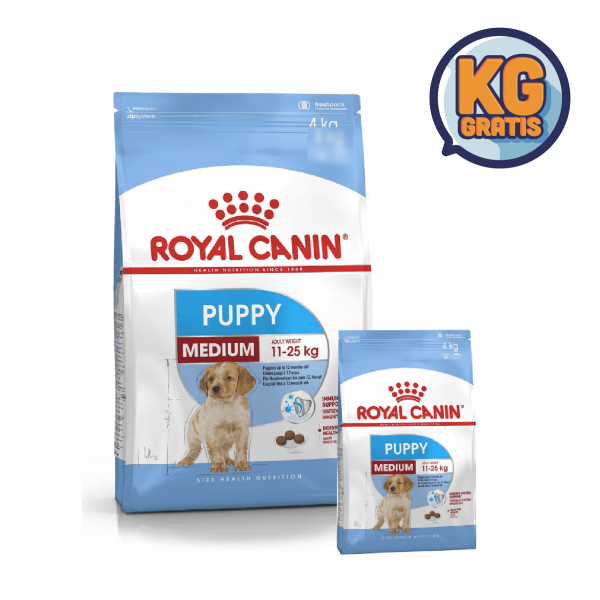 Royal Canin Medium Puppy 15 Kg + 3 Kg Gratis