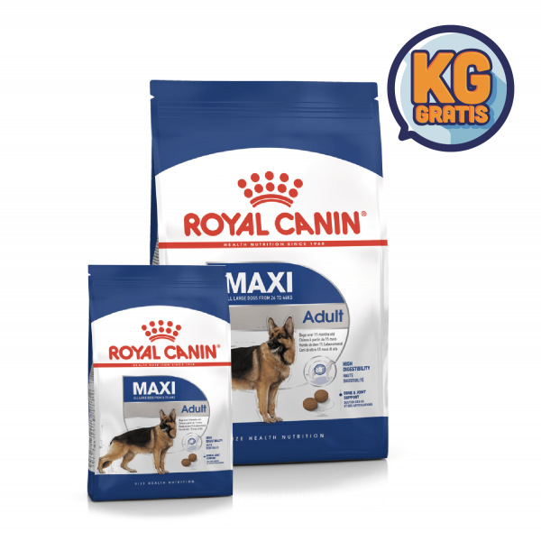 Royal Canin Maxi Adult 15 Kg + 3 Kg Gratis